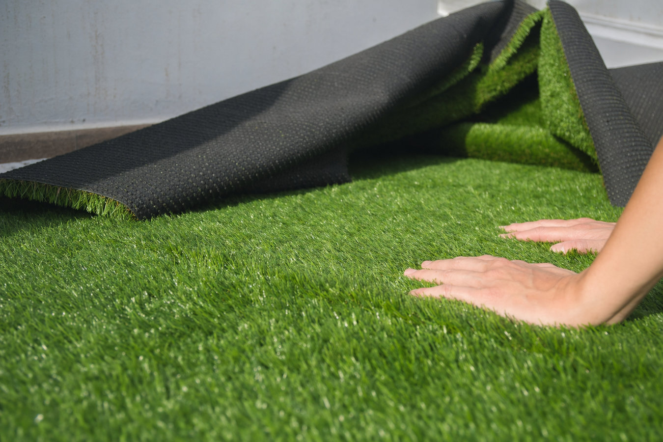 Residential turf installation in Tulare, CA